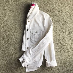 White jean jacket